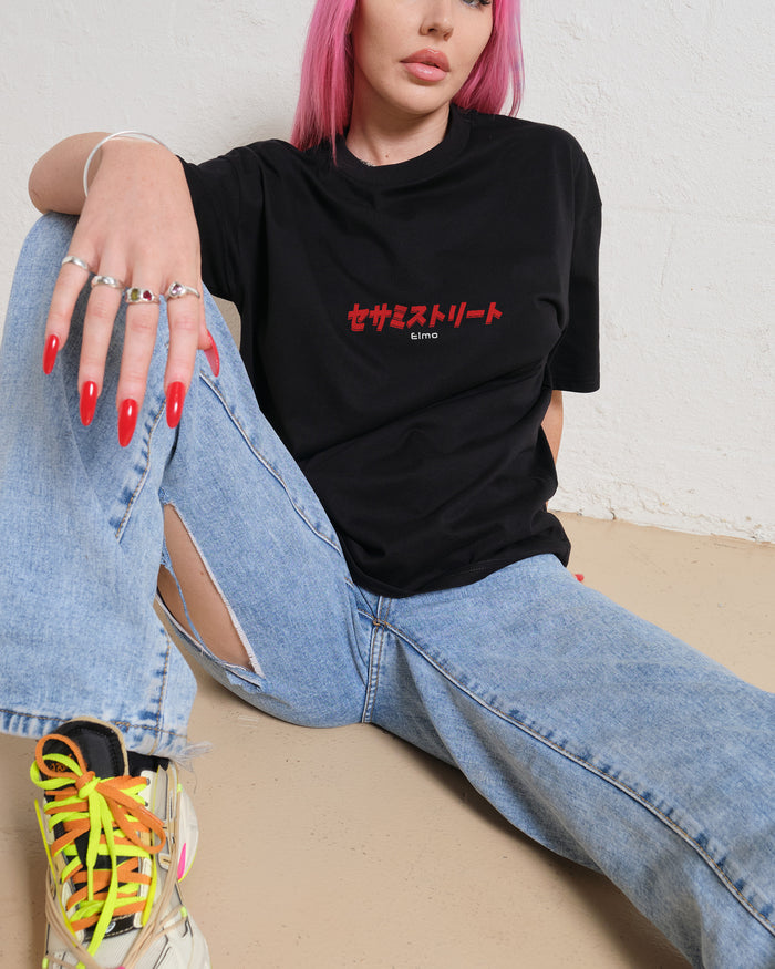 Tokyo Elmo Front and Back T-Shirt Australia Online