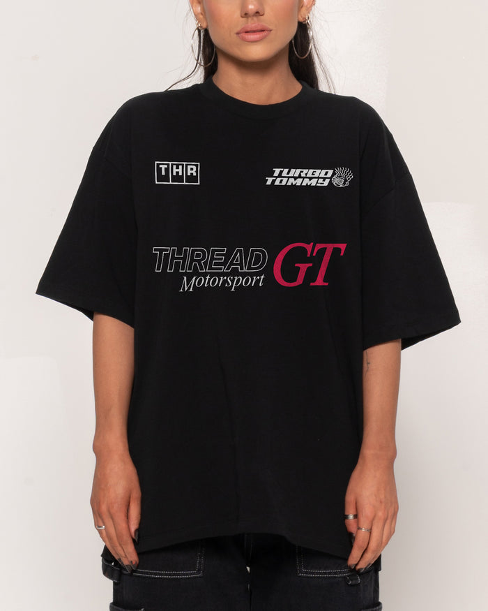 Tommy Turbo Black Oversized Tee