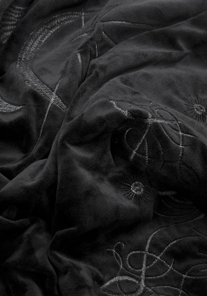 Trinity Moon Embroidered Throw