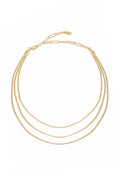 Triple Snake Chain Necklace