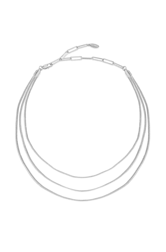Triple Snake Chain Necklace