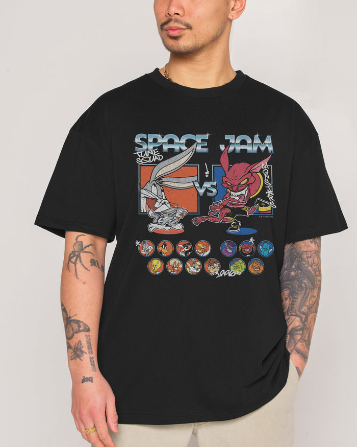 Tune Squad v Monsters Black T-Shirt