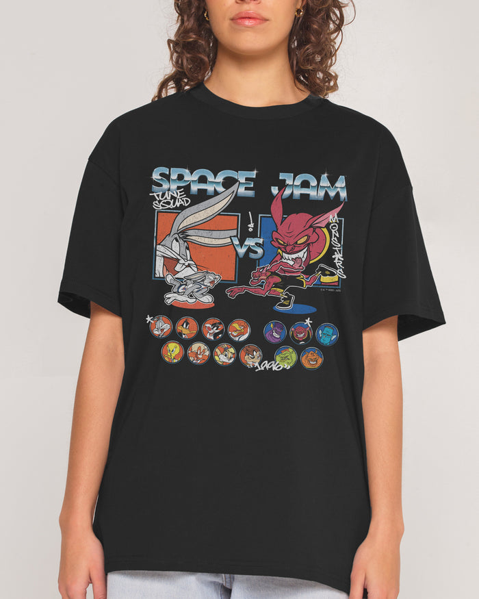 Tune Squad v Monsters Black T-Shirt