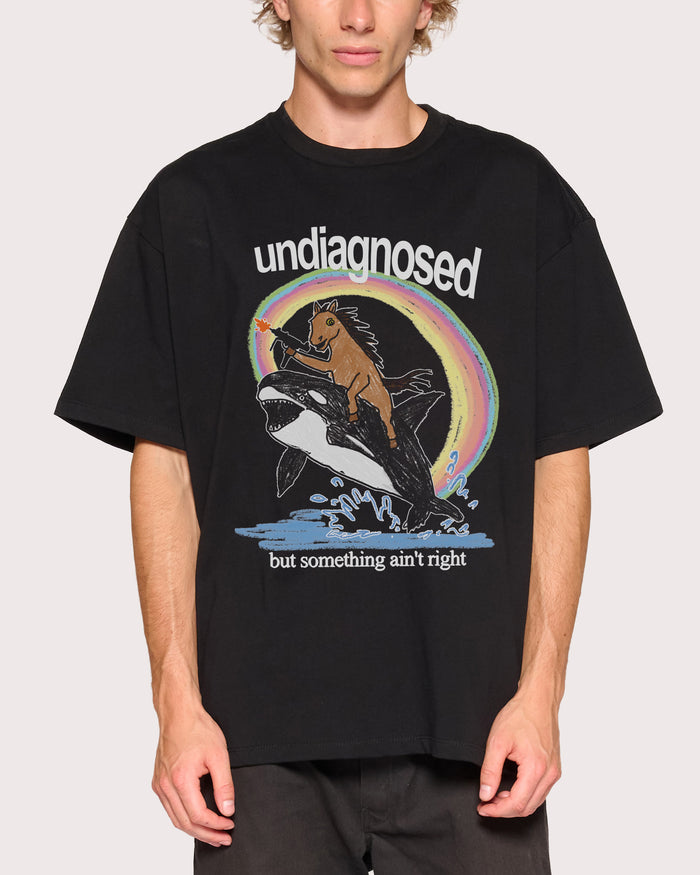 Undiagnosed Black Oversized Tee