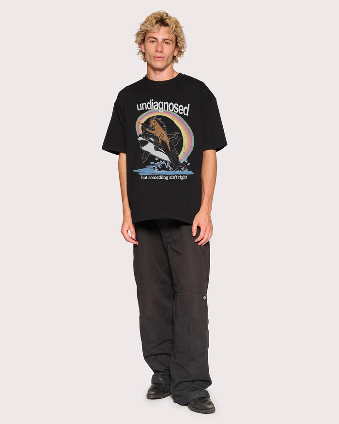 Undiagnosed Black Oversized Tee