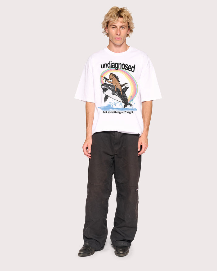 Undiagnosed White Oversized Tee