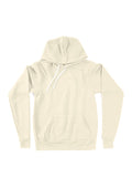 unisex natural hoodie fleece front flat image