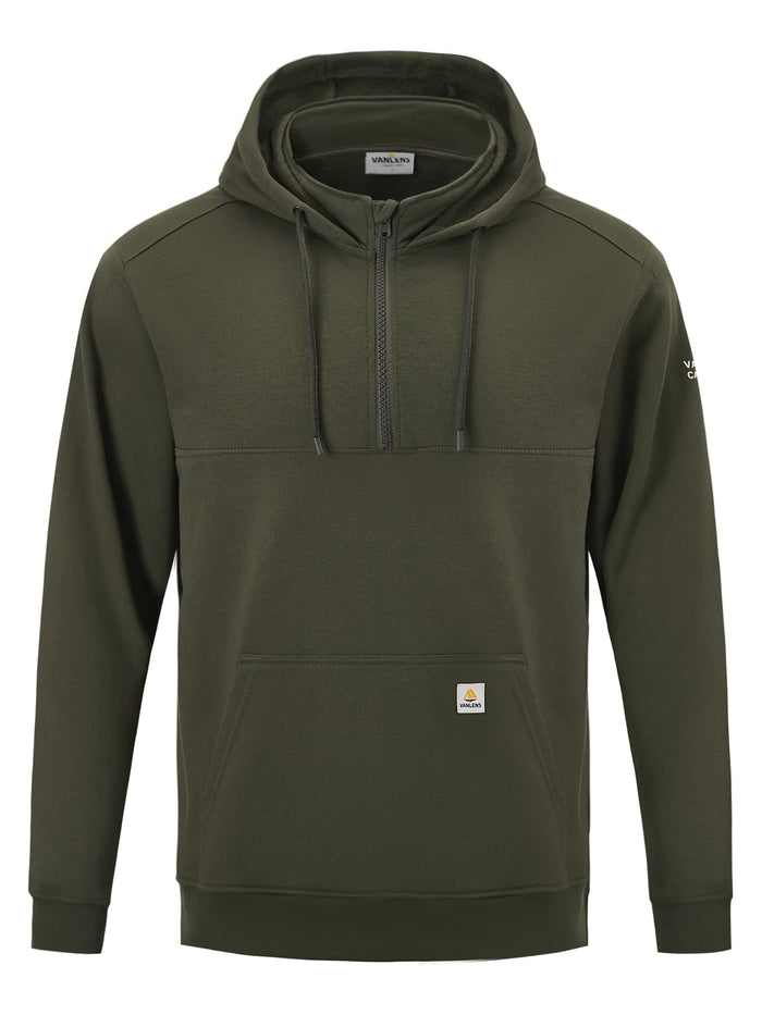 VANLENS FR Hoodie for Men | 10.5oz Quarter-Zip Sweatshirt