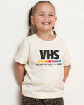 VHS - The Future is Now Natural Kids T-Shirt