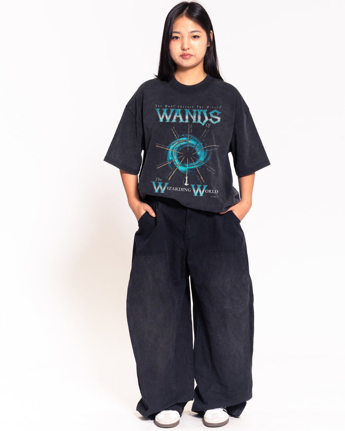 Wands Black Oversized Tee