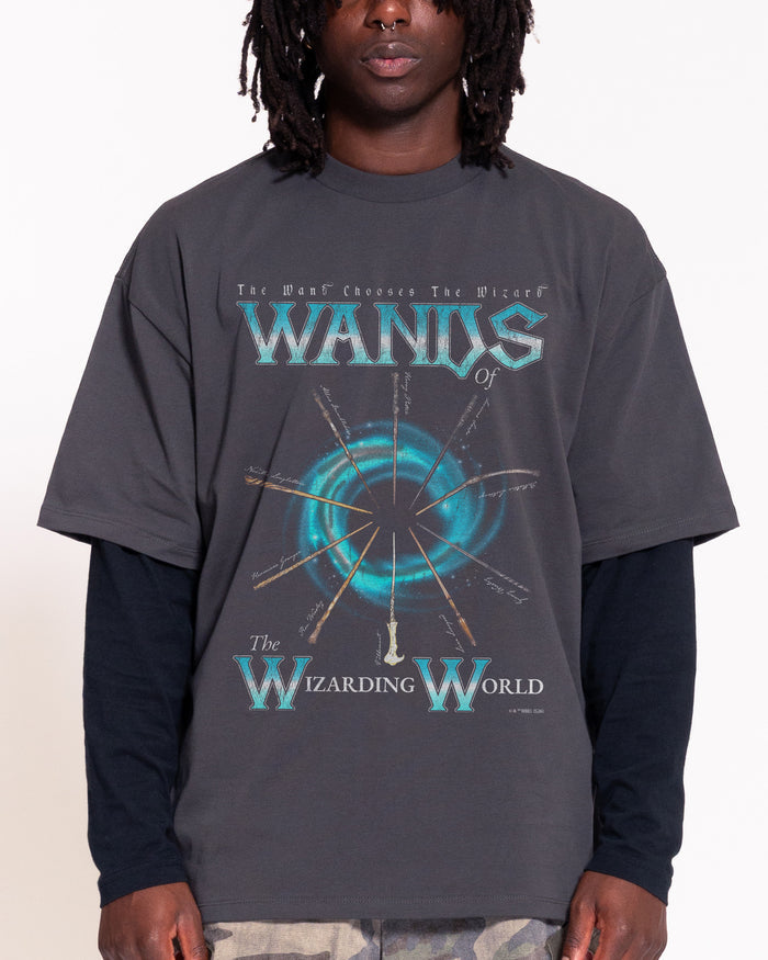 Wands Charcoal Oversized Tee