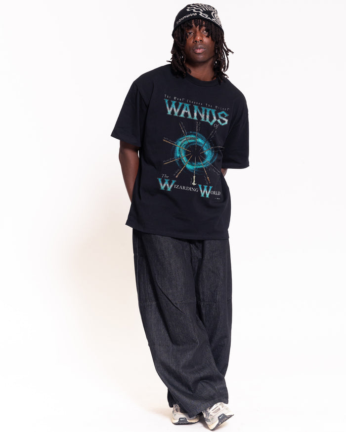 Wands Black Oversized Tee