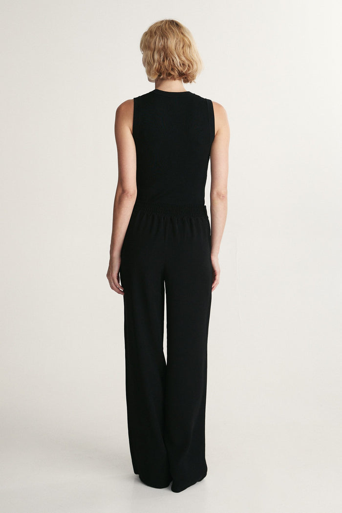 Wide leg fluid pant