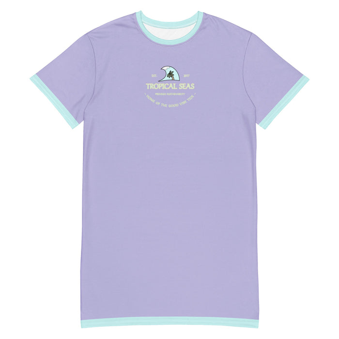 Women's Tropical Seas T-Shirt Dress | Casual Summer Dress