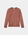 Women's Ultralight Crew Cinnamon sweater on a light gray background