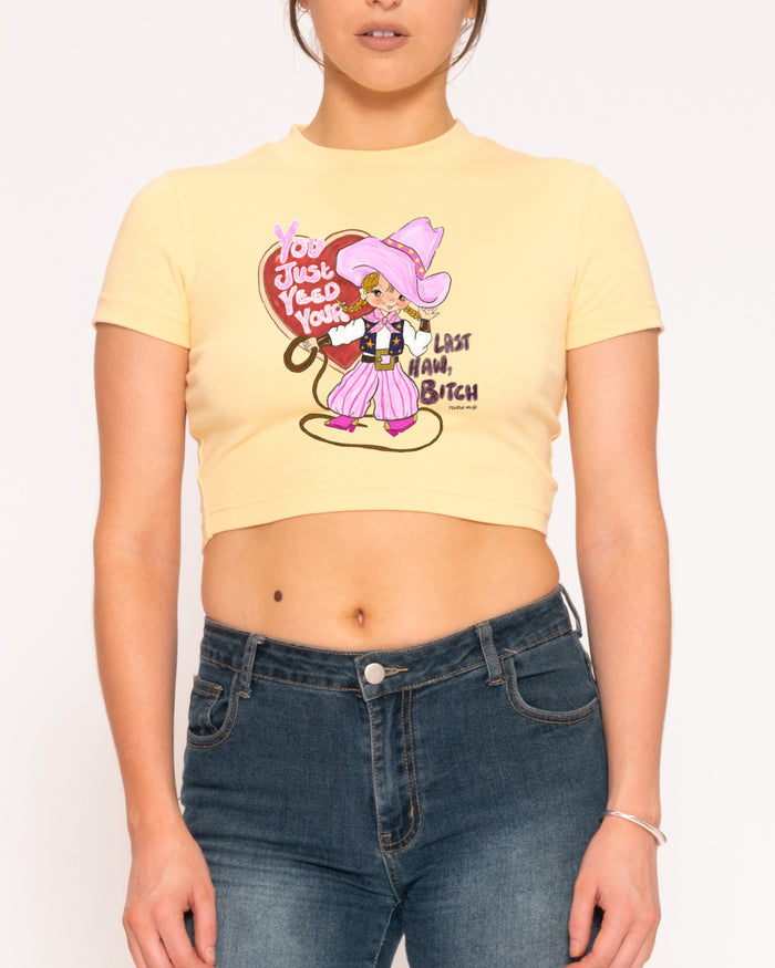 Yeed Your Last Haw Yellow Baby Tee