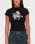 Yeehaw Black Longline Baby Tee