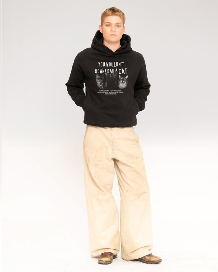 You Wouldn’t Download a Cat Black Hoodie