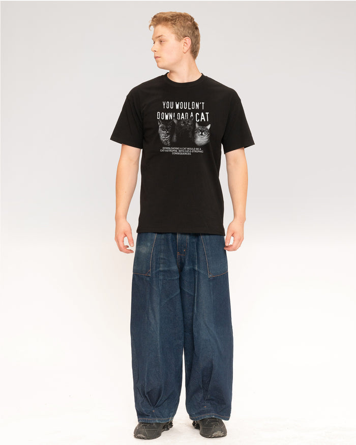 You Wouldn’t Download a Cat Black T-Shirt
