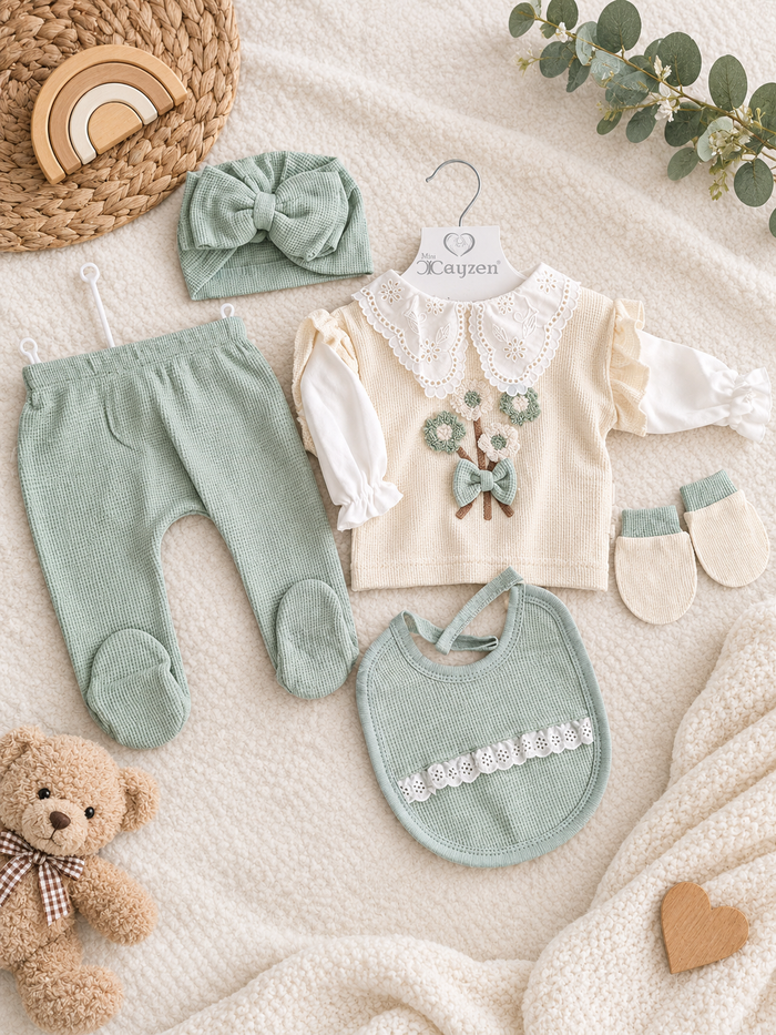 Zachte Pastel Babyset – 5-delig